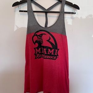 Miami University of Ohio Women’s Cut Tank Top Size Medium 8/10